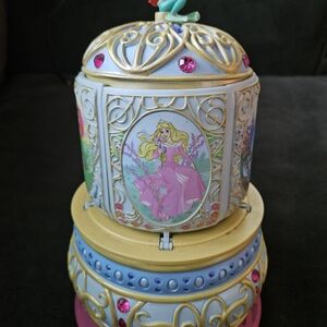 Disney Princess Jewelry Box - Gold, Pink, and Blue